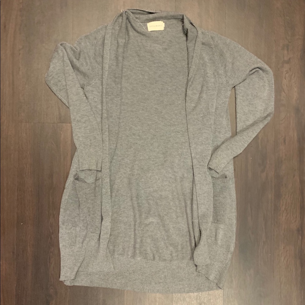 Gray cardigan